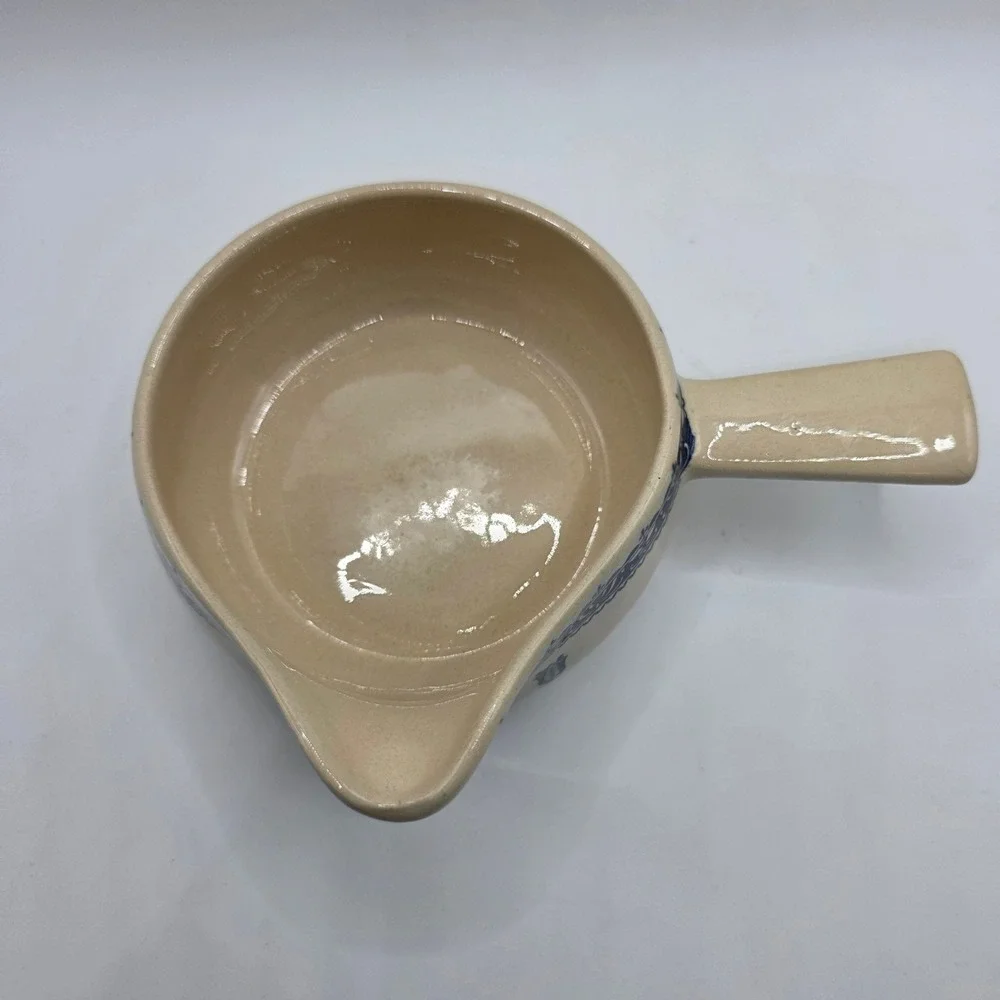 Johnson Bros Hearts & Flowers Old Granite Ironstone Saucepan Butter Warmer